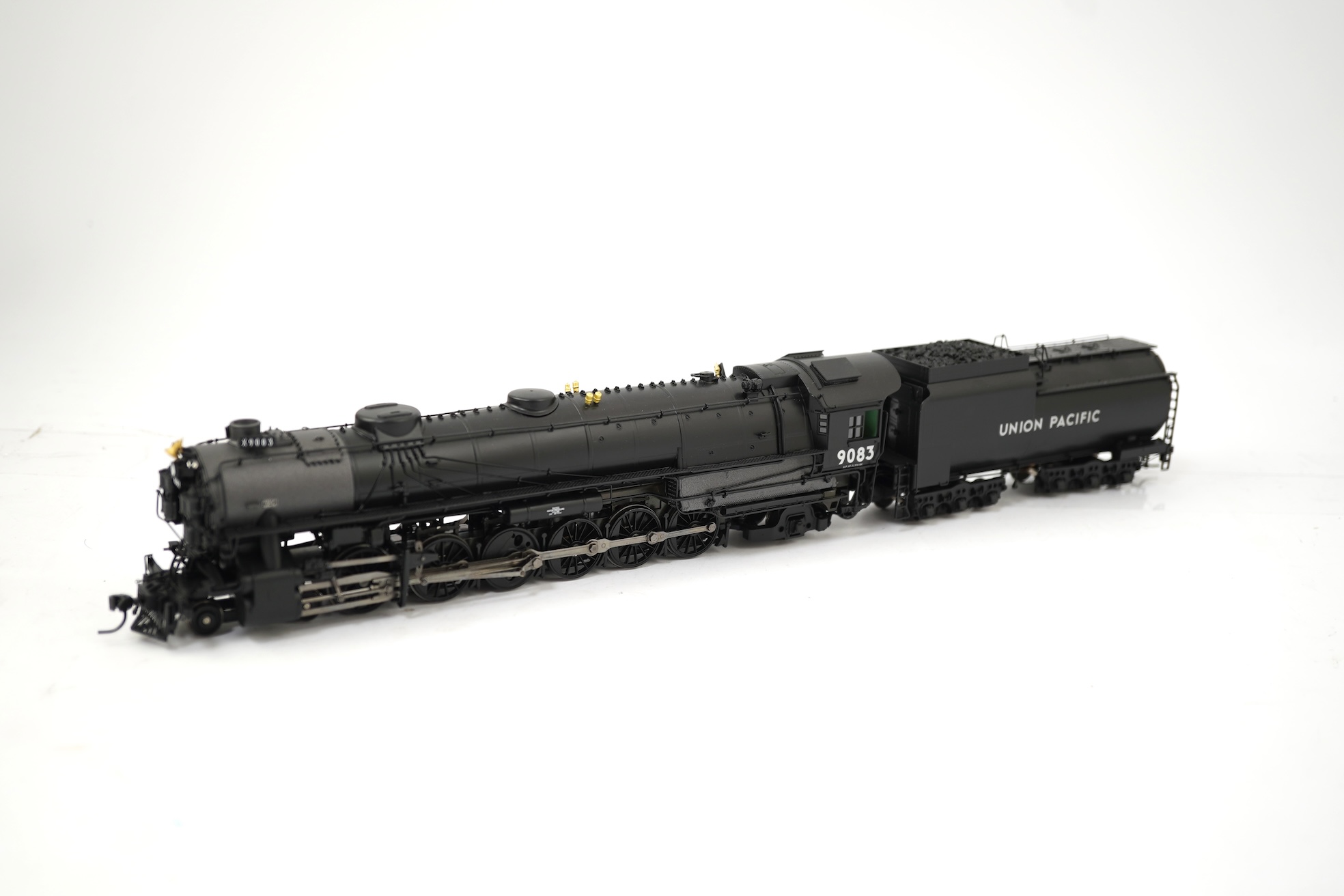 A boxed HO gauge Broadway Limited Paragon 2 Series (2063) model of Union Pacific UP-5, 5044, 4-12-2 locomotive with bogie tender, powered for two rail operation.